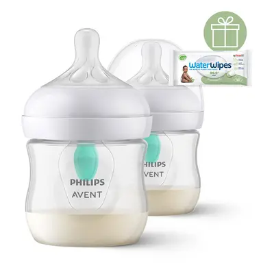 PHILIPS AVENT - Natural Response cumisüveg AirFree szeleppel 125 ml, 0m+ 2 db+WW Soapberry 60 db