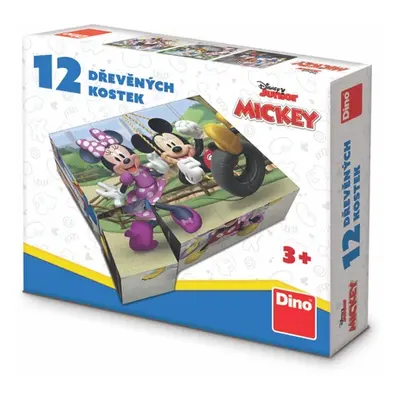 DINOTOYS - Kubus MICKEY ÉS MINNIE 12 kocka