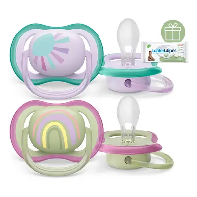 PHILIPS AVENT - Ultra air képes 0-6m lány (szivárvány) 2 db+WW Soapberry 60 db