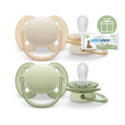 PHILIPS AVENT - Ultrasoft Premium semleges cumi 0-6 hó fiú 2 db+WW Soapberry 60 db