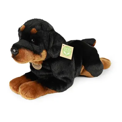 RAPPA - Plüss rottweiler kutya fekvő 39 cm ECO-FRIENDLY