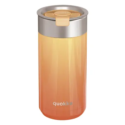 QUOKKA - Rozsdamentes termoszbögre szűrővel Boost Apricot Orange 400 ml