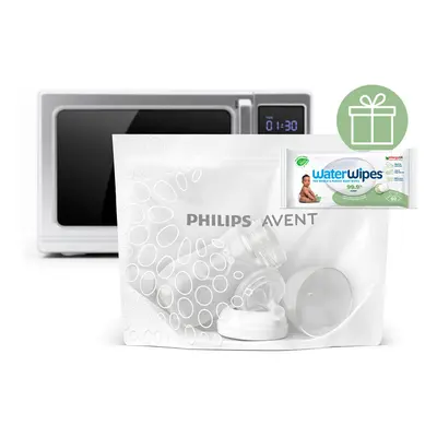 PHILIPS AVENT - Mikrohullámú sterilizáló zacskók 5 db+WW Soapberry 60 db