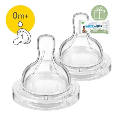 PHILIPS AVENT - Antikolikus etetőcumi 1 újszülött 0hó+ 2db+WW Soapberry 60db