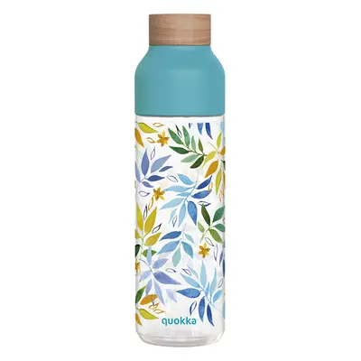 QUOKKA - Műanyag palack Ice Watercolor Leaves 840 ml