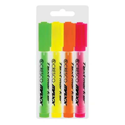 CRESCO - Highlighter MAXX - 4 db készlet Neon színű