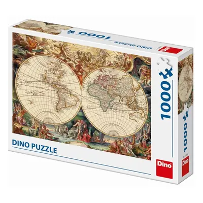 DINO - Történelmi térkép 1000 Puzzle, Mix Termékek