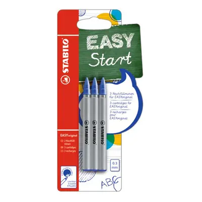 STABILO - Utántöltő golyóstollhoz EASY original 0,3 mm - kék 3 db/bliszter