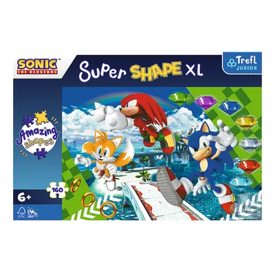 TREFL - Puzzle 160 XL Super Shape - Happy Sonic / SEGA Sonic The Hedgehog FSC Mix 70%