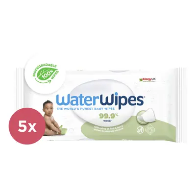 WATERWIPES - 5x Műanyagmentes Soapberry nedves törlőkendő 60 db ( 300 db )