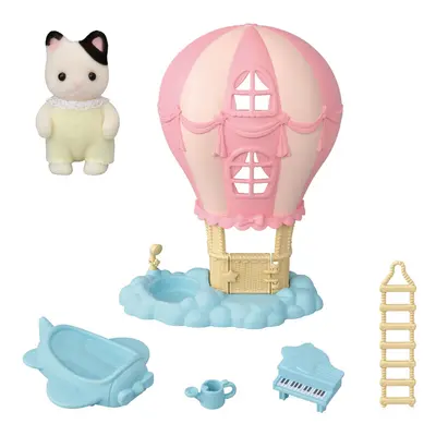 SYLVANIAN FAMILY - Kiscica és szórakoztató léghajó babáknak