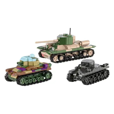 COBI - 2740 3 tanky: Panzer I, Valentine IX, Renault R, 1:35, The Tank Museum, Les Blindes in Sa