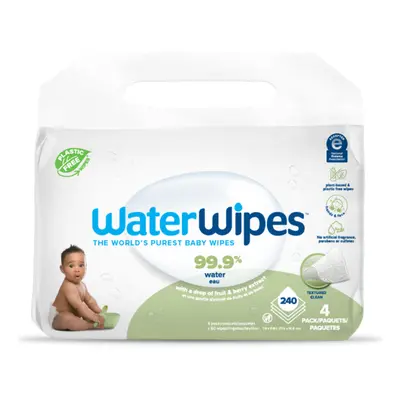 WATERWIPES - 4x műanyagmentes nedves törlőkendő Soapberry 60 db (240 db)