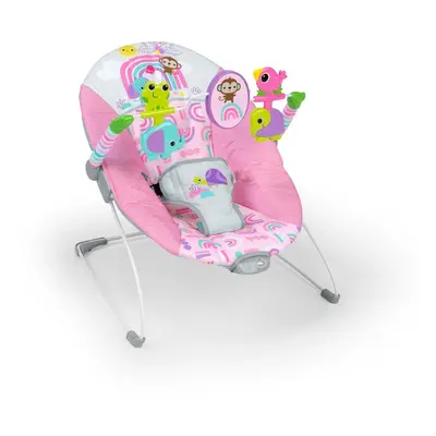 BRIGHT STARTS - Vibráló nyugágy Pink Paradise™ 0m+ do 9 kg