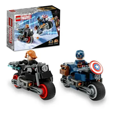 LEGO - Marvel 76260 Fekete Özvegy és Amerika Kapitány motorkerékpárokon