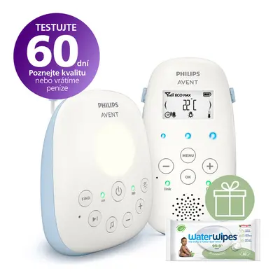 PHILIPS AVENT - Bébiőr audió SCD715/52+WW Soapberry 60db