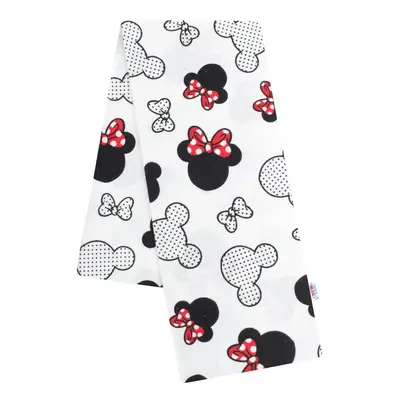 NEW BABY - Flanel pelenka nyomtatott mintával fehér Mickey & Minnie