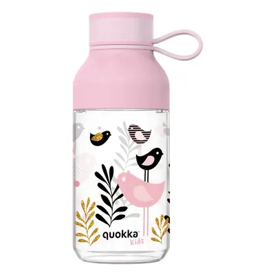 QUOKKA - Műanyag palack Ice Kids pánttal Birds 430 ml