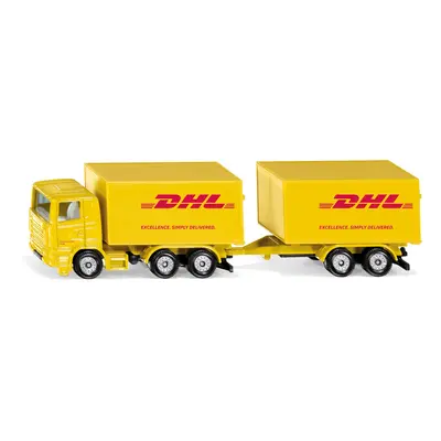 SIKU - Blister - DHL teherautó utánfutóval