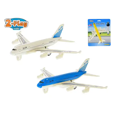 MIKRO TRADING - 2-Play Traffic Plane 14cm fém hátoldalon 3 színű kártya kártyán