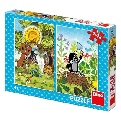 DINO - Vakond 2X48 puzzle Új