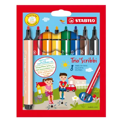 STABILO - Trio Scribbi filctollak 8 db