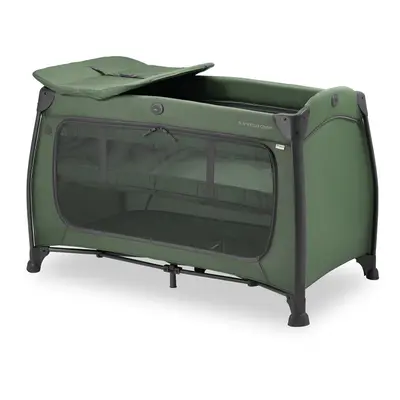 HAUCK - Utazóágy pulttal Play N Relax Center Dark Green