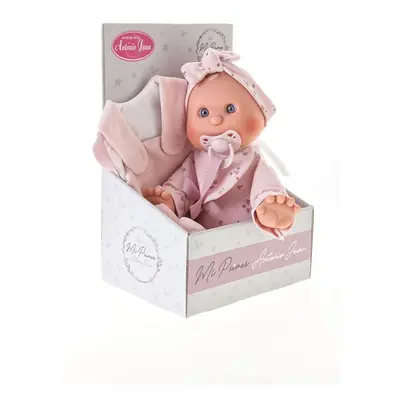 ANTONIO JUAN - 83104 Az első babám babahordozóval - puha anyagos testtel rendelkező baba - 36 cm