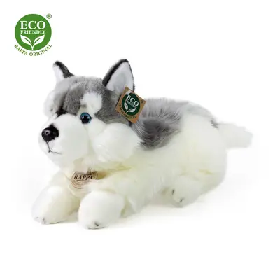 RAPPA - Plüss husky kutya fekvő 30 cm ECO-FRIENDLY