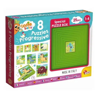 LISCIANIGIOCH - Carotina Baby 8 puzzle - Farm