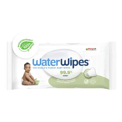 WATERWIPES - 100%-ban biológiailag lebomló texturált törlőkendők Soapberry 60 db