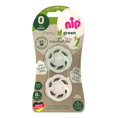 NIP - CHERRY GREEN cumizó Newborn, gumi, 0m+, 2db, green/brown