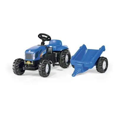 ROLLYTOYS - Pedálos traktor New Holland TVT190 utánfutóval