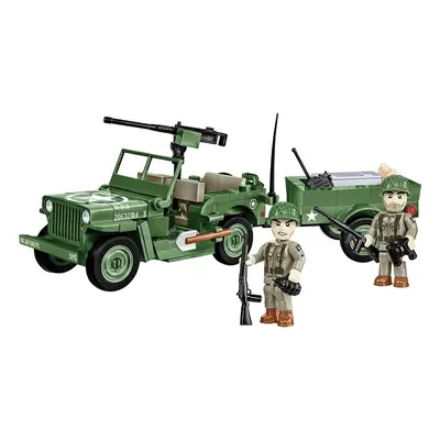 COBI - 2297 II WW Willys MB utánfutóval D-DAY, 1:35, 200 k, 2 f