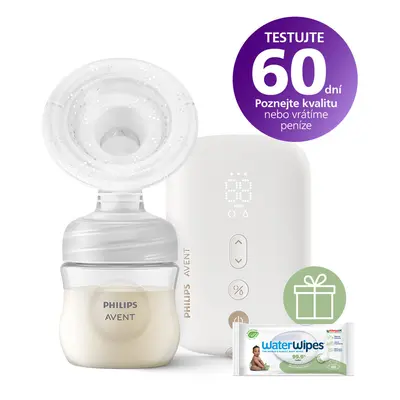 PHILIPS AVENT - Elektromos újratölthető mellszívó SCF396/31+WW Soapberry 60 db