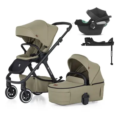 PETITE&MARS - ICON 2 az 1-ben kombinált babakocsi Mossy Green LITE AIR + CYBEX Aton B2 i-Size + 