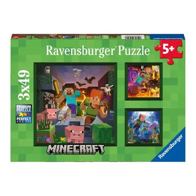 RAVENSBURGER - Minecraft Biomok 3x49 darab