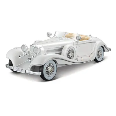 MAISTO - 1936 Mercedes-Benz 500 K Typ Specialroadster, fehér, 1:18