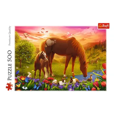 TREFL - Puzzle 500 - Lovak a réten