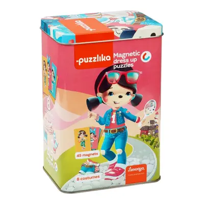 PUZZLIKA - Puzzlika 13494 Magnetic Doll III - egy 45 darab és 8 remekműből álló mágneses játék