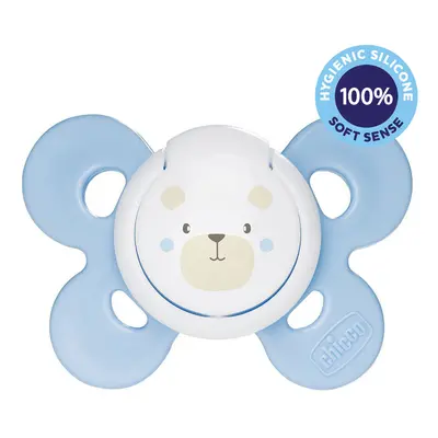 CHICCO - Physio Comfort Szilikon cumizó fiú - Teddy 1 db, 0-6 m