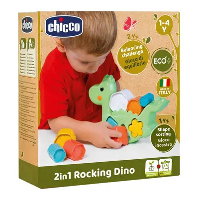 CHICCO - Behelyezős játék 2in1 Dino Eco+ 12m+