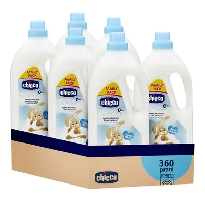 CHICCO - 6x koncentrált lágyítószer édes porban 1,5 l (60 mosás)