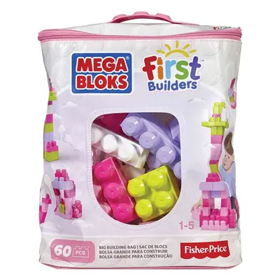 MEGA BLOKS - MEGA BLOKS kocka rózsaszínű műanyag tasakban CZP67