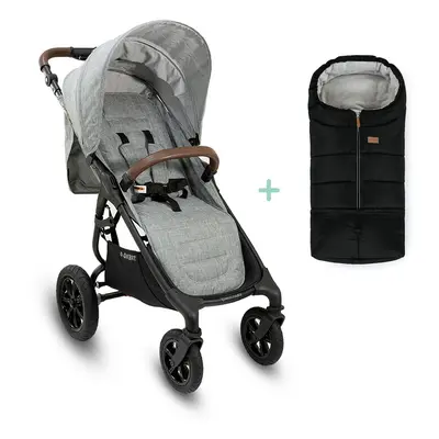 VALCO BABY - Sport babakocsi Sport Trend 4 Black Grey marle + lábzsák Jibot INGYENES