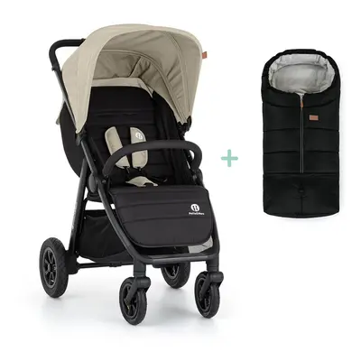 PETITE&MARS - Sport babakocsi Airwalk2 Sahara Beige + lábzsák Jibot INGYENES