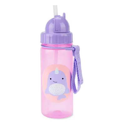 SKIP HOP - Állatkerti bögre szívószállal PVC és BPA mentes PP Narvál 12 m+