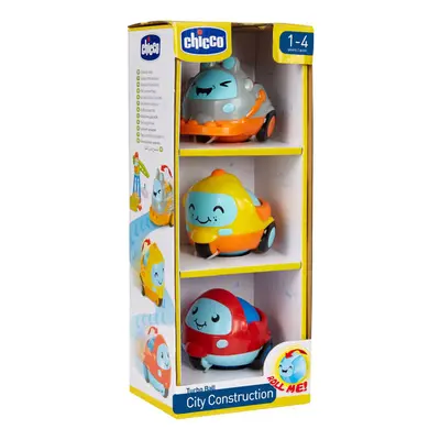 CHICCO - Mini autók City Construction 3db, 12m+