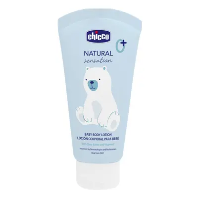 CHICCO - Telové mlieko Natural Sensation s bambuckým maslom a vitamínom E 150ml, 0m+