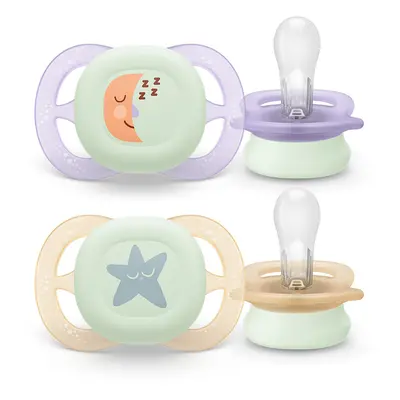 PHILIPS AVENT - Ultrastart éjszakai cumi 0-2 hónapos lány, 2 darab